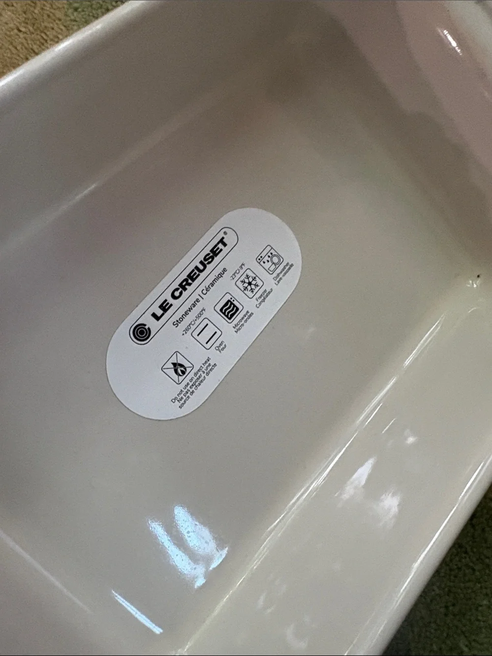 Le Creuset 18 cm Rectangular Baking Dish in Pistache